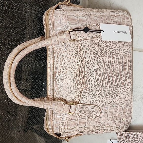 ๐๐ BRAHMIN BIRCH MINI MELBOURNE Micaela Satchel & Ady Wallet ๐๐ - Picture 6 of 15